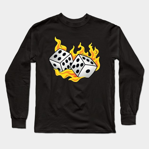 dice Long Sleeve T-Shirt by Maria crew